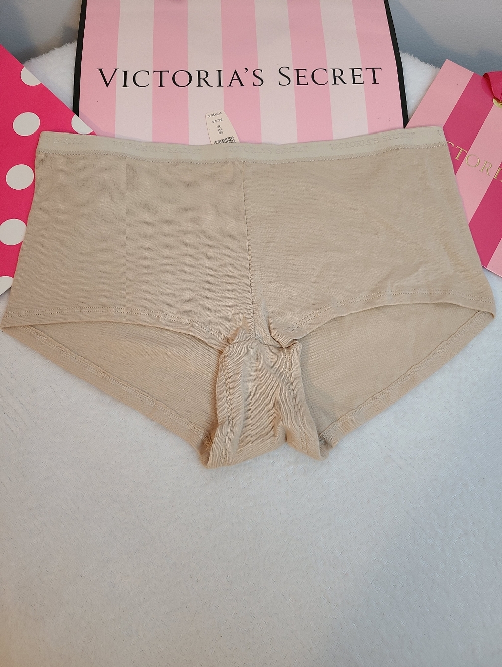 Retired Y2K Victoria's Secret Signature Cotton High Waist Boyshort Panty Size M